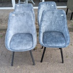 4x Eetkamerstoel don adore light blue, Zazuhome